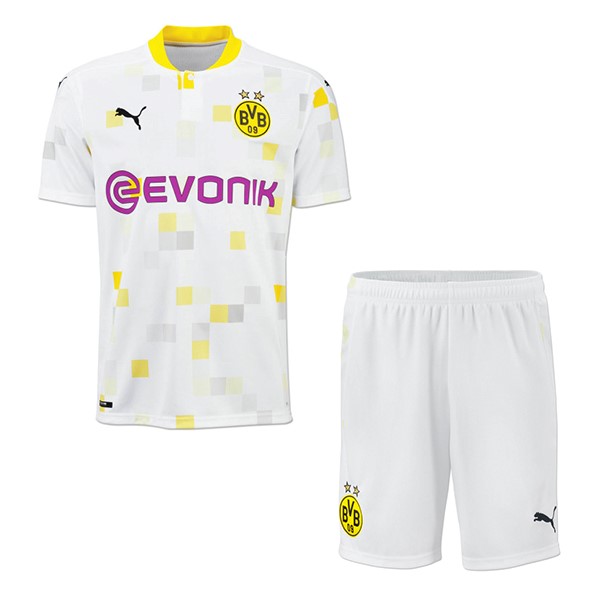 Maglia Borussia Dortmund 3ª Bambino 2020-2021 Bianco